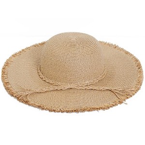 Max Studio Braided Fringe Brim Floppy Hat - 1 of 1