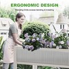 Raised Garden Bed Wood with Legs, Planter Box with Storage Shelf, Outdoor Mobile Wooden Elevated Raiseds Beds - 3 of 4