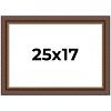 PosterPalooza | Traditional Brown Picture Frame - UV Acrylic, Backing Board, Hanging Hardware Included - 2 of 4