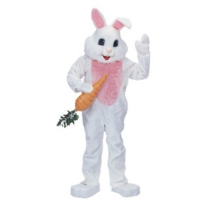Rubie's Adult  Rabbit Mascot Costume - One Size Fits Most - White - 1 of 1