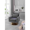 CAVINAS Linen Swivel Accent Chair with Wraparound Backrest,Comfy Upholstered Swivel Living Room Chairs,Reading Chairs for Living Room - 2 of 4