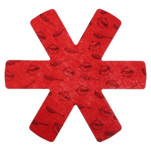 Unique Bargains Polyester Felt Kitchen Textiles Flexible Pot and Pan Protectors 3 Pcs - 1 of 4