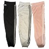 3 Pack Womens 4 Stripes Ultra Soft Jogger - 2 of 4