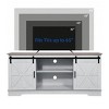 Farmhouse TV Stand for 65 inch TV, Entertainment Center with Sliding Barn Doors and Storage Cabinets for Living Room - 2 of 4