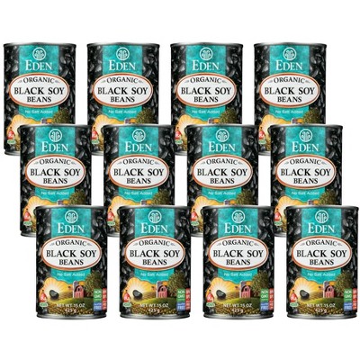 Eden Foods Organic Black Soybeans - Case of 12/15 oz