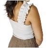 Women's Romantic Style Ribbed Bodysuit - entro - 2 of 4