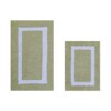 Hotel Bath Rug 100% Premium Cotton Tufted Weave Two Tone Reversible 2 Piece Bathroom Rug Set, Super Soft & Water Absorbent, Machine Washable Bathmat - 2 of 4
