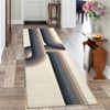 Indoor Modern Washable Geometric Area Rugs for Nursery Kids Room, Soft Non Slip Contemporary Carpet for Living Room Bedroom - 4 of 4