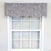 RLF Home 100% Cotton Rainfall Regal With Poly/Cotton Ivory lining Rod Pocket Valance 50" x 16" Gray - 2 of 4