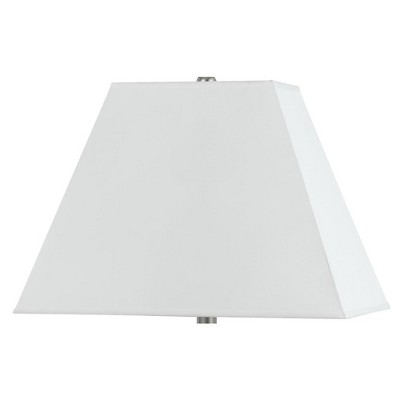 Cal Lighting Rectangular White Hardback Shade
