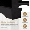 Kumasinova Minimalist Corner Hall Tree with Shoe Bench,Entryway Coat Rack with 4 Hooks,29.5" Clothing Rack with Adjustable Shelves for Small Spaces - 3 of 4