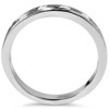 Pompeii3 1/3ct Black & White Diamond Channel Set White Gold Ring - 2 of 4