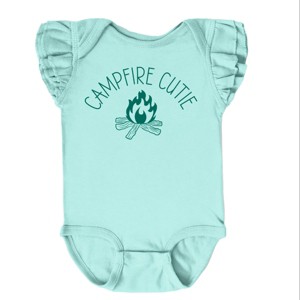 The Juniper Shop Campfire Cutie Flutter Sleeve Bodysuit - 1 of 4