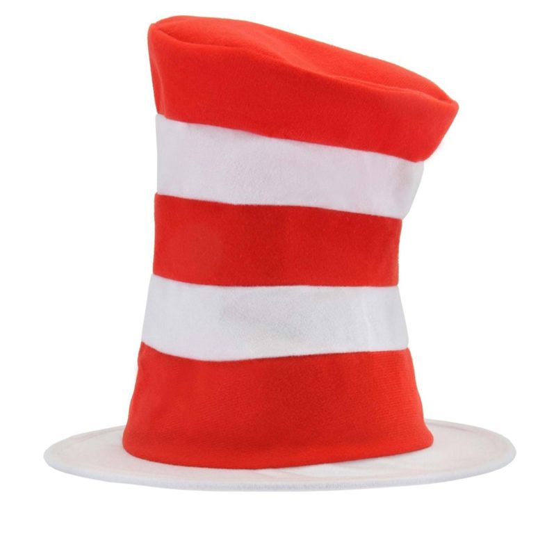 HalloweenCostumes.com    Dr. Seuss Cat in the Hat Stovepipe Costume Hat for Kids, Red, 4 of 7