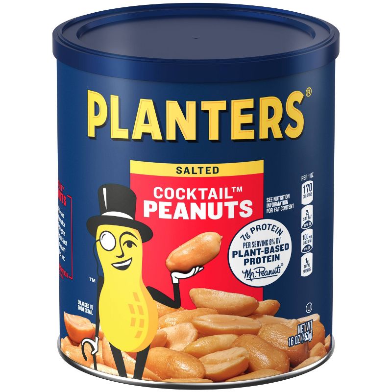 Planters Heart Healthy Cocktail Peanuts - 16oz, 2 of 11