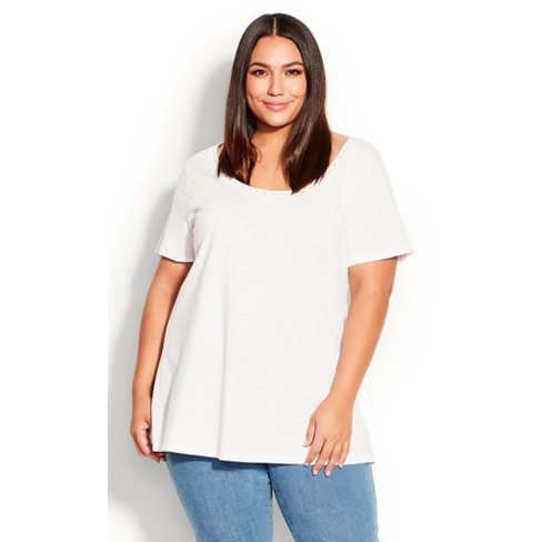 Buy Comfortable Plus Size White Cotton Shirt For Women