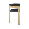 Meridian Furniture,Romeo Black Vegan Leather Counter Stool, Set of 2 - 4 of 4
