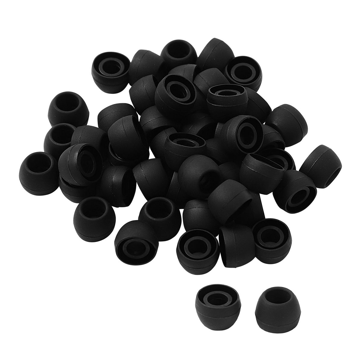 Unique Bargains Silicone Noise Isolation Durable Comfortable Earbud Tips 0.35" x 0.28" 50 Pcs