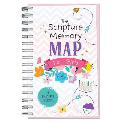 Scripture Memory Map for Girls - (Faith Maps) by  Compiled by Barbour Staff (Spiral Bound)