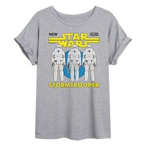 Women's - Star Wars - St Action Figure Oversized Graphic T-Shirt - 1 of 4