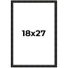 PosterPalooza | 18x27 Thin Barnwood Picture Frame, UV Acrylic, 2 Finishes - Grey and Black - 2 of 4