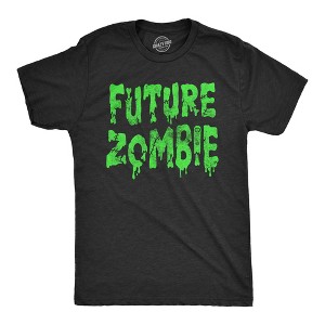 Mens Future Zombie T Shirt Funny Scary Slimey Undead Zombies Tee For Guys - Crazy Dog Men's T Shirt - 1 of 4