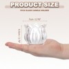 Unique Bargains Centerpiece Decor Aesthetic Glass Tea Light Holder - 2 of 4