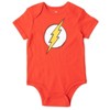 DC Comics Justice League Superman Flash Baby Pants Bodysuit and Hat 3 Piece Outfit Set Newborn to Infant - 3 of 4