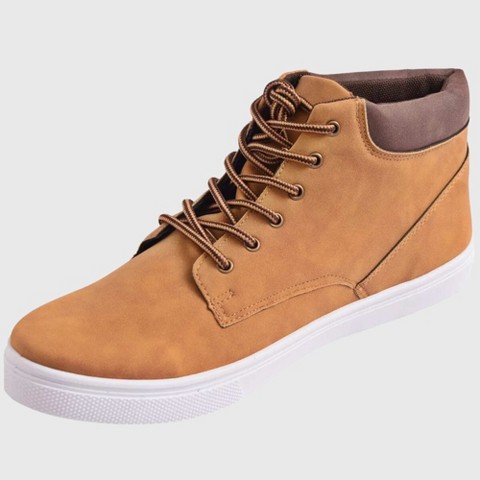 Мужские Alpine Swiss Keith Mens High Top Fashion Sneakers Lace up Casual Boots Tan 10 M US