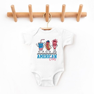 The Juniper Shop American Vibes Hot Dog Baby Bodysuit
