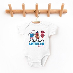 The Juniper Shop American Vibes Hot Dog Baby Bodysuit - 1 of 2