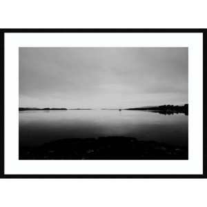 41" x 30" Into The Dark Night We Go by Laura Evans: Modern Loch Scene - Amanti Art - 1 of 4