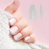 Unique Bargains Women's Short Almond Fake Nails Gray White 1 Pc - image 4 of 4