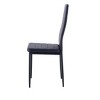 MAYEERTY 4-Piece PU Dining Chair Set - Diamond-Shaped Upholstered Chairs with Soft Leather Surface - 3 of 4