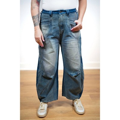 Women's More Than You Two Tone Washed Jeans - Oli & Hali