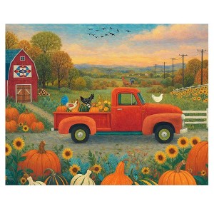 Springbok Sunflower Farmstead 500pc Jigsaw Puzzle : Target