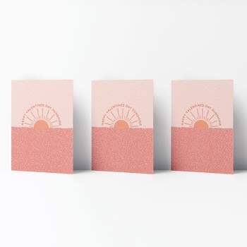 Love/Friendship Greeting Card Pack (3ct) "Happy Valentine's Day Sunshine" by Ramus & Co