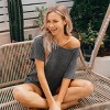 Women's Cozy Tee & Shorts Pajama Set - Cupshe - 3 of 4
