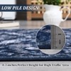 Vintage Floral Area Rug for Living Room Forest Leaves Pattern Rugs for Bedroom Dining Room Office Thin Non Slip Low Pile Rug - 3 of 4