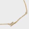 14K Gold Dipped Cubic Zirconia Initial Necklace - A New Day™ - 4 of 4