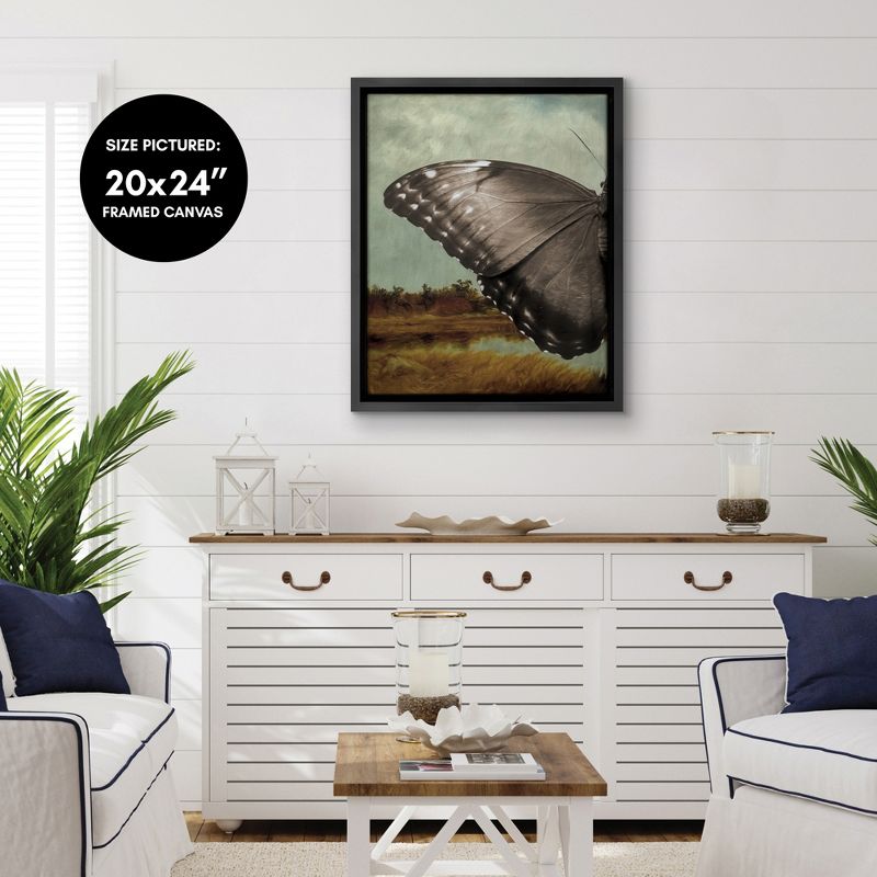 Americanflat - Butterfly Landscape I by Chaos & Wonder Design Floating Canvas Frame - Modern Wall Art Decor, 5 of 7