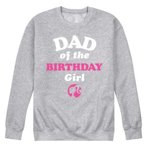 Men's - Barbie - Dad Of The Birthday Girl Graphic Fleece Sweatshirt - 1 of 4