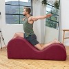 Avana Luvu Lounger - Chaise Lounge Chair for Yoga, Exercise, Massage - High Density Foam - Made in the USA - Light Grey - 2 of 4