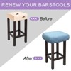 Unique Bargains Polyester Soft Thick Anti-Wrinkle Bar Saddle Seat Stool Covers 4 Pcs - 4 of 4