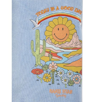 Samii Ryan | Smiley Mirage Sweatpants, Blue, Medium, 3