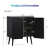Sevobal Decorative Storage Cabinets, Self-Serve Lockers Recessed Cabinets In Kitchen and Dining Room Entrance Cabinets, Black 23.6*11.8*27.6 - 2 of 4