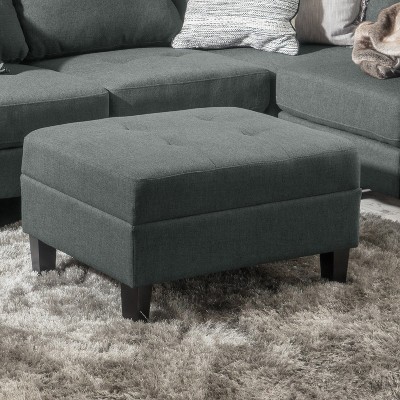 Christopher Knight Home Zahra Contemporary Fabric Tufted Ottoman