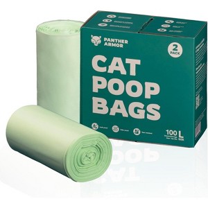Panther Armor Strong Leakproof Dog Poop Bags - Reliable Poop Bags and Dog Bags Poop Collection Essentials - 1 of 4