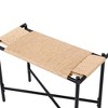 Ridstar Hand-Woven Paper Rope Ottomans For Entryway, Living Room, Bedroom & Office-Natural - 2 of 4