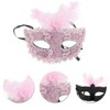 Unique Bargains Dragon Pattern Feather Half Face Party Mask 1 Pc - 3 of 4